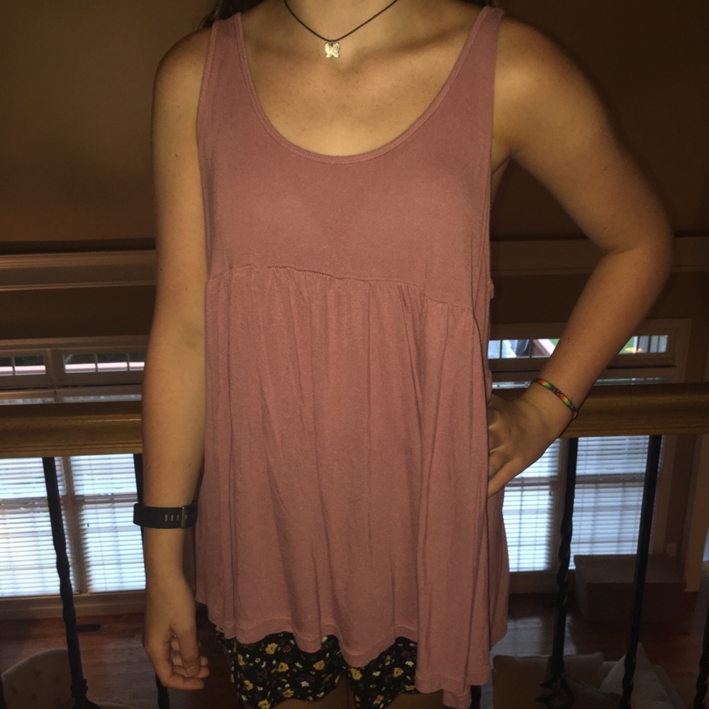 UO Truly Madly Deeply Babydoll Tank Size M Purple